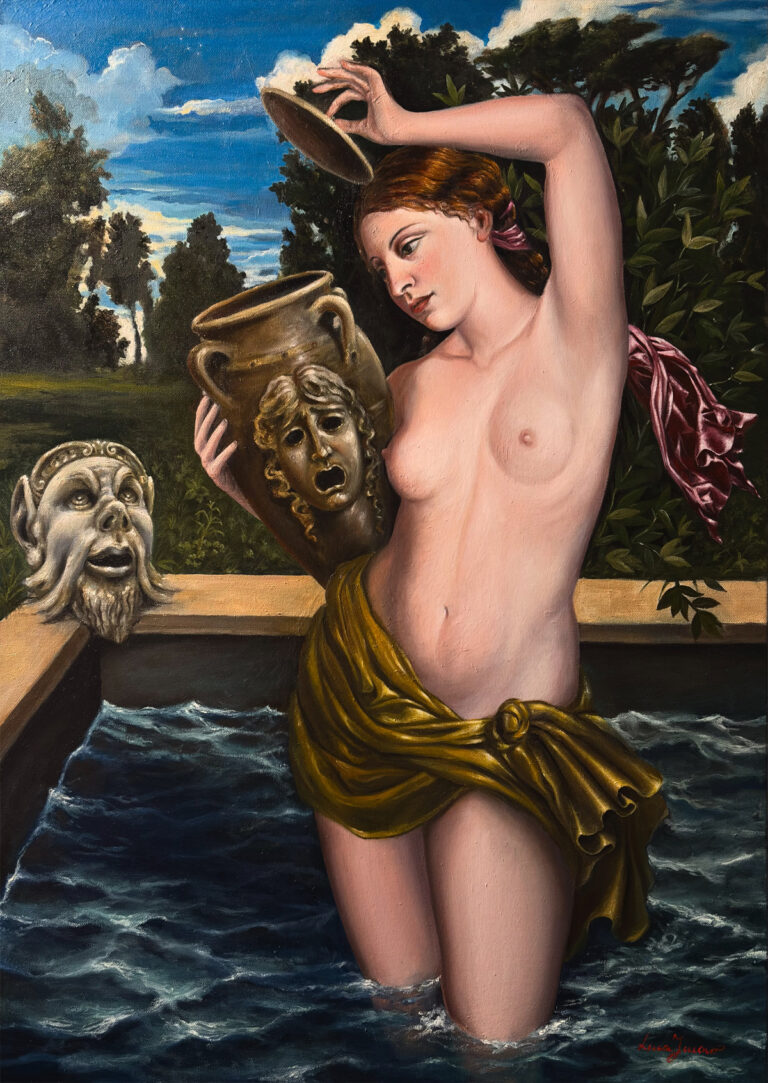 Luca Ferraro L'ALBA DEL NON DETTO 2025 - tempera grassa su tela - cm 70x50