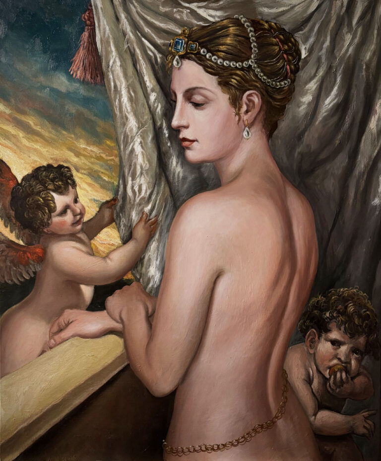 Luca Ferraro ALETHEIA 2026 - tempera grassa su tela - cm 40x50