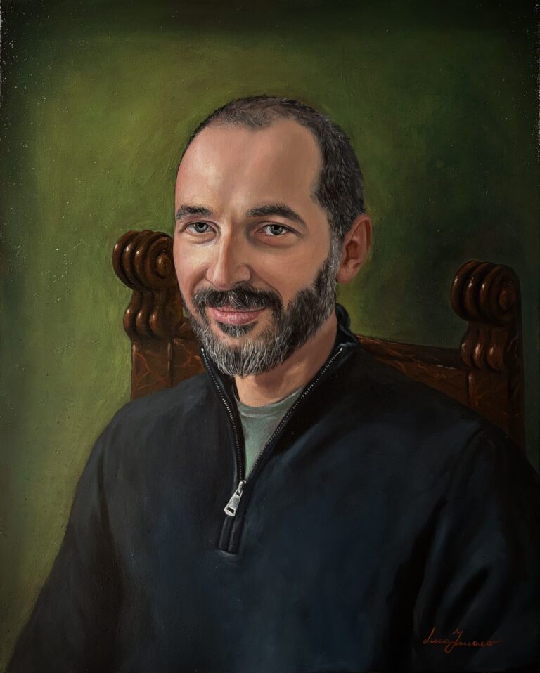 Luca Ferraro DAVID 2026 - tempera grassa su tela - cm 40x50