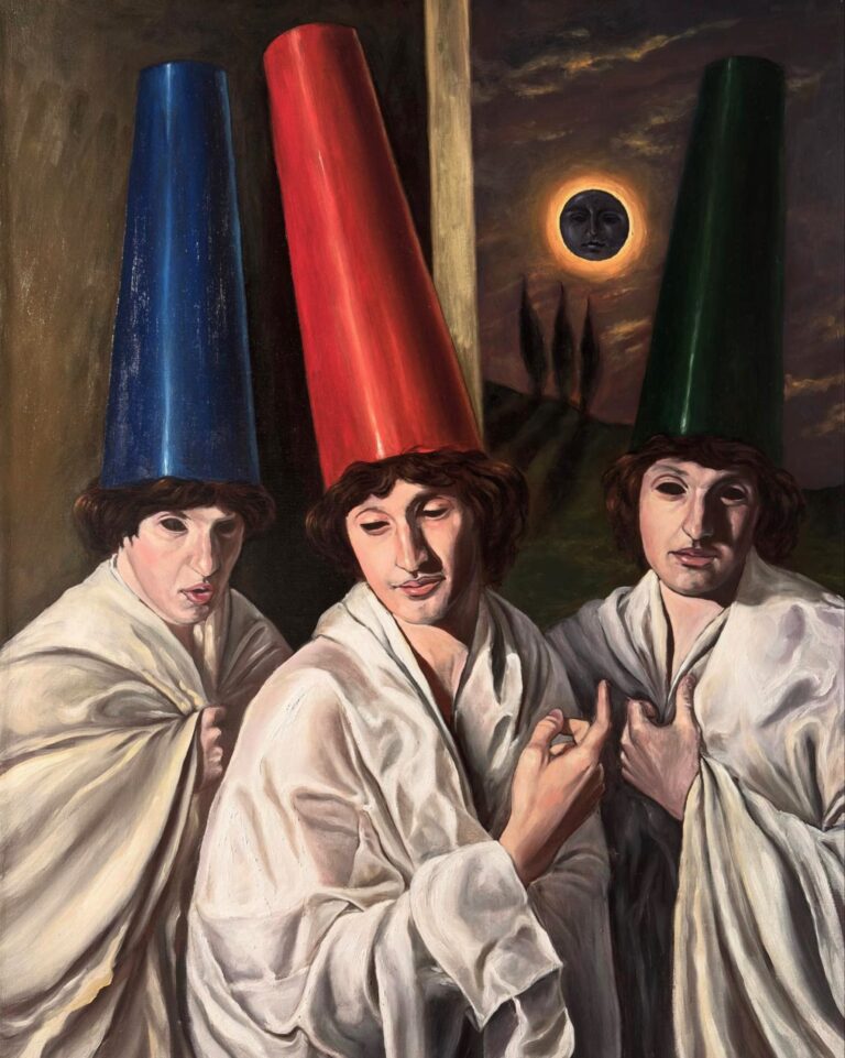 Luca Ferraro ECLISSI 2025 - tempera grassa su tela - cm 80x60